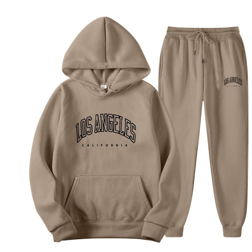 Men's Clothing Suit Letter Print Boys Sweatshirt Sweatpants Casual Hoodie Jacket