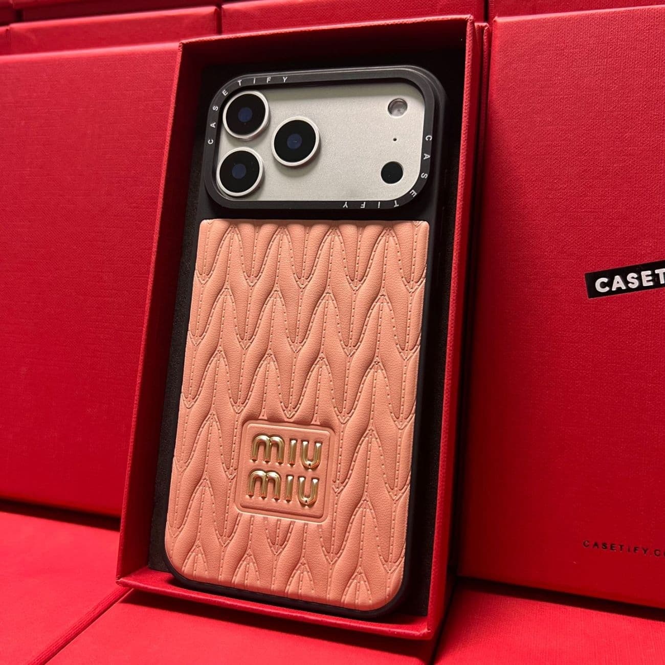 Étui de téléphone en cuir texturé de qualité supérieure pour iPhone 17 Pro Max/16/15/14/13, protection antichoc de luxe