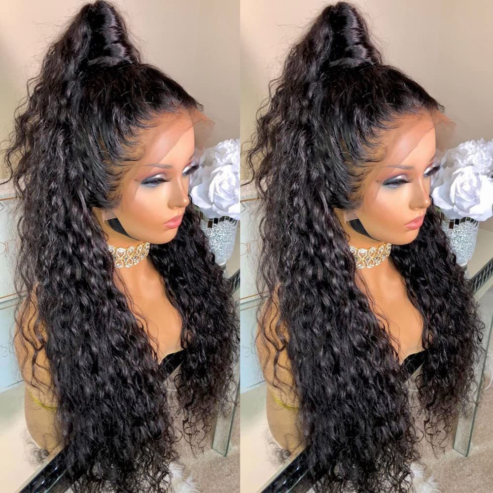 Cross-Border European And American Front Lace African Fashion Small Fluffy Long Curly Hair High-Temperature Fiber Wig