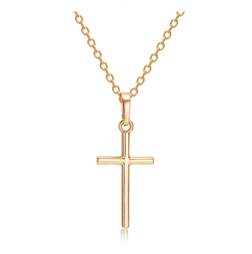 Simple Cross Pendants Necklaces Women Silver Color Chain Choker Necklace Female Bohemian Metal Jewelry