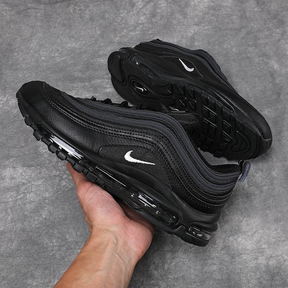 Chaussures Nike Air Max 97 pour homme et femme, triple noir et blanc, Sean Wotherspoon T, baskets d'extérieur, pointures 36-45
