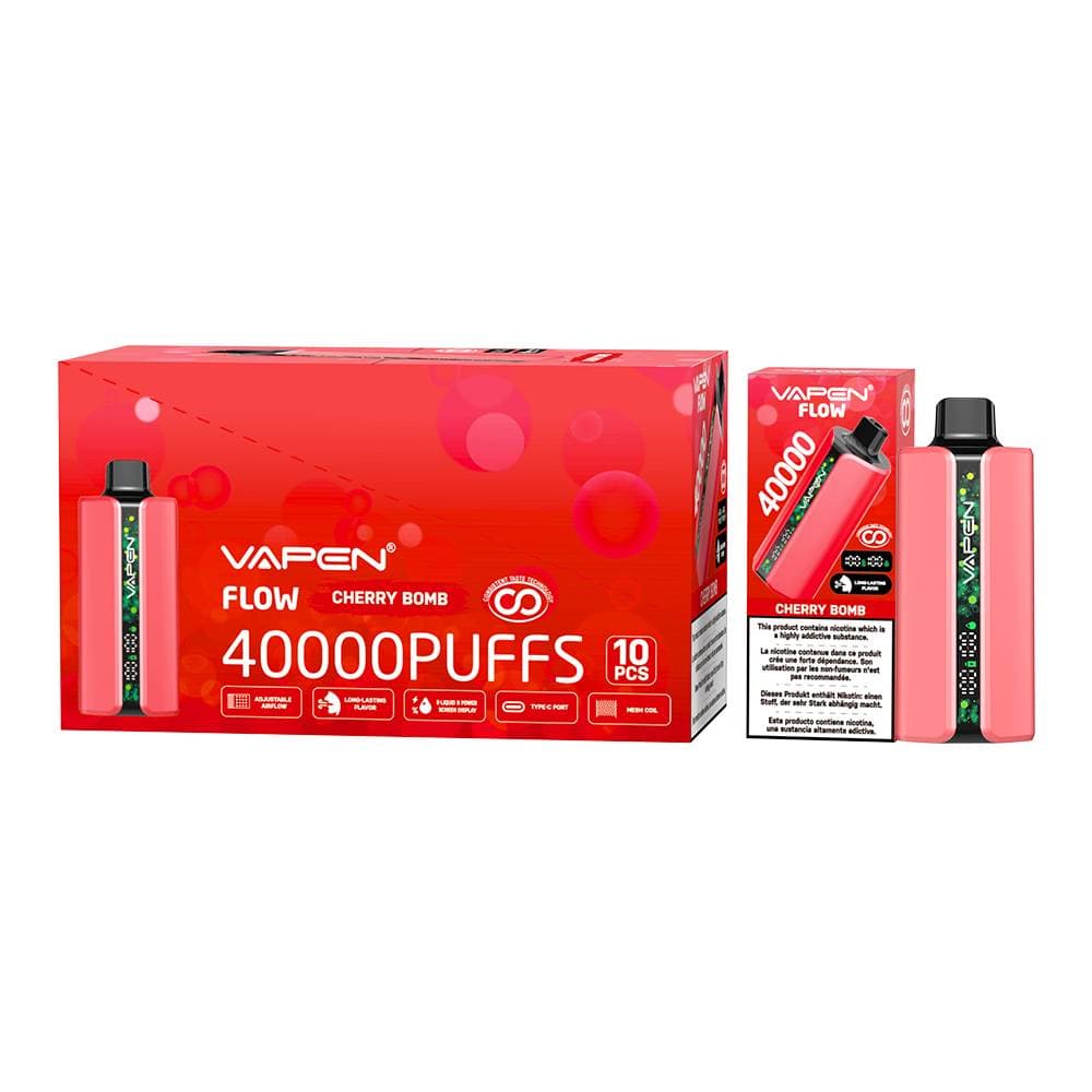 10pcs Vapen Flow 40000 Puffs Stylo Vape Jetable E-cig Mesh PRO Saveurs 40K 30K 50K Vapes Bar Elf Cigarette Électronique TECHNOLOGIE DE GOÛT CONSTAN