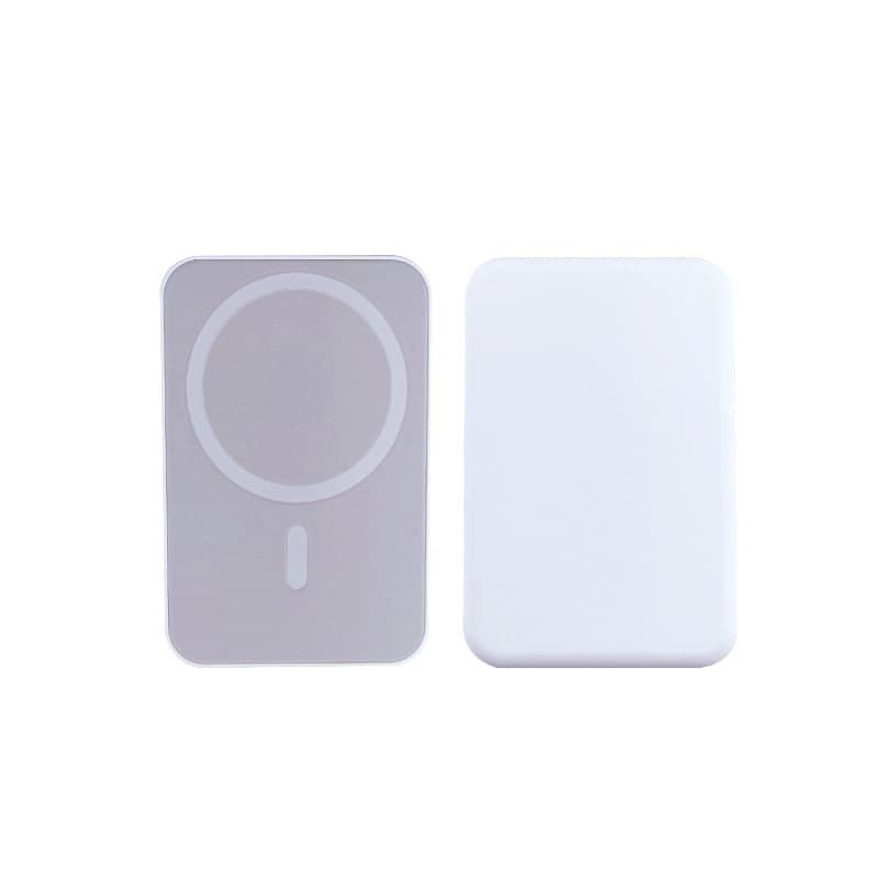 Batterie externe magnétique ultra-fine sans fil, compatible avec iPhone et Android, chargement rapide, clip arrière, grande capacité