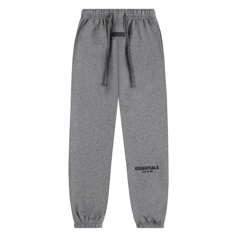 Sweat-shirt ample à double ligne FOG ESSENTIALS Saison 8 avec lettres floquées au dos, en éponge à capuche