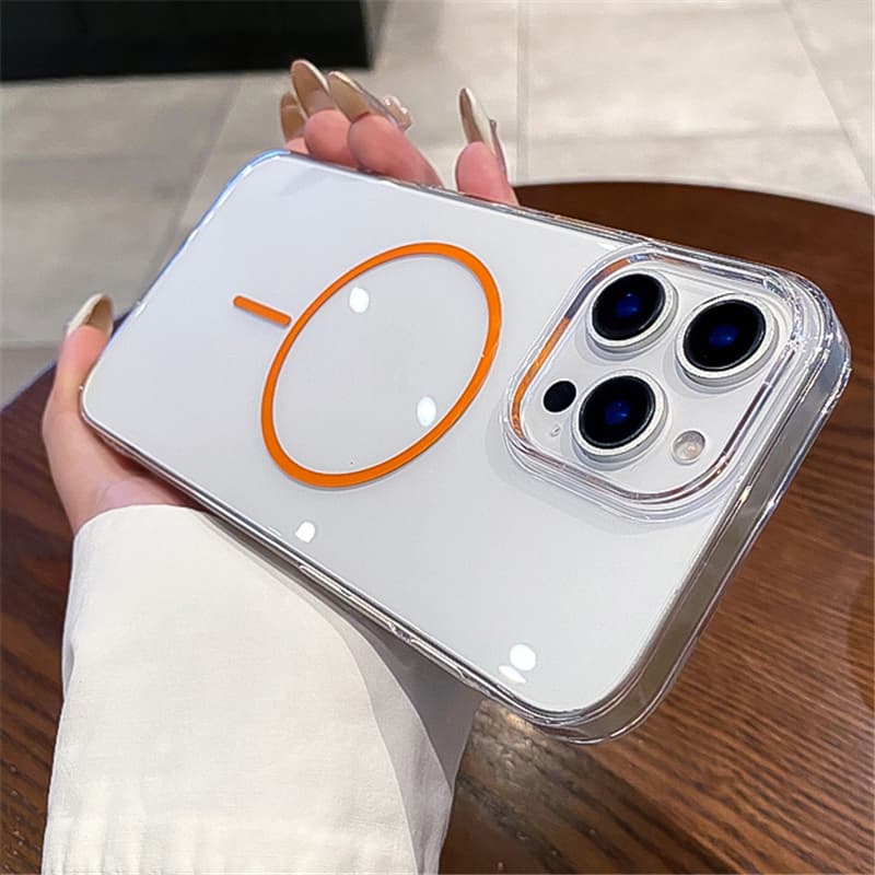 Magnetic Case For Iphone 13 11 12 Pro Max 16E 14 16 15 Plus Clear Silicone Cover Phone Accessories