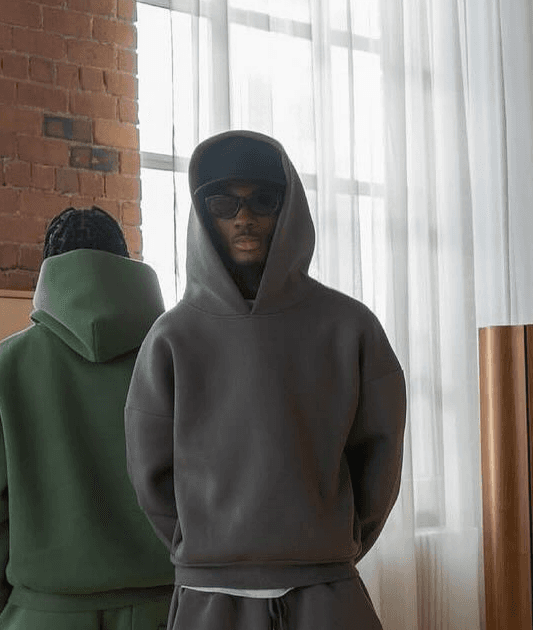 Sweat à capuche pour homme, vêtement décontracté, simple, tendance, couleur unie, ample