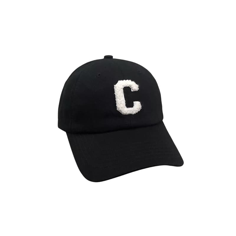 Light luxury leisure trend women's letters tide autumn and winter cool show face small soft top blue baseball cap
