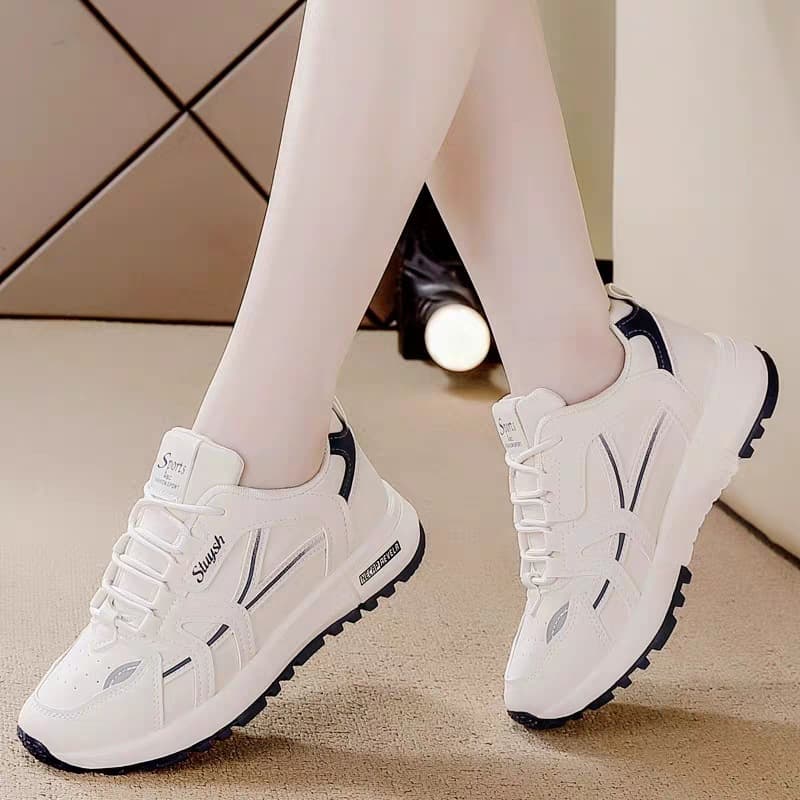 Daddy Shoes Women's New Sports Shoes Soft Sole Lightweight Non Slip Soft Sole Lightweight Casual Single Shoes Running Shoes All Match