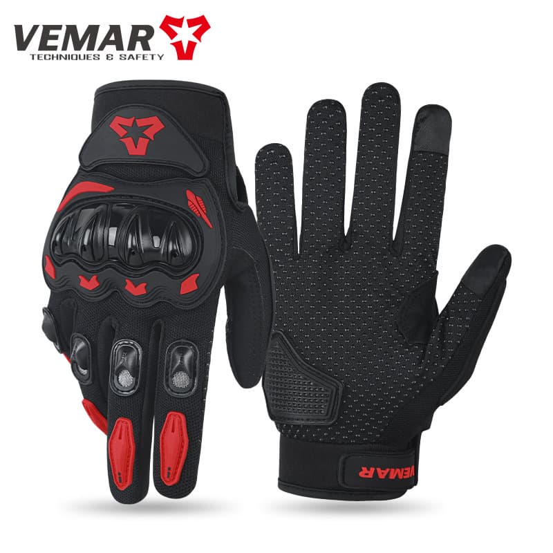 Motorcycle Gloves For Men, Anti Slip, Full Finger Touchscreen, Breathable, Suitable For All Seasons.