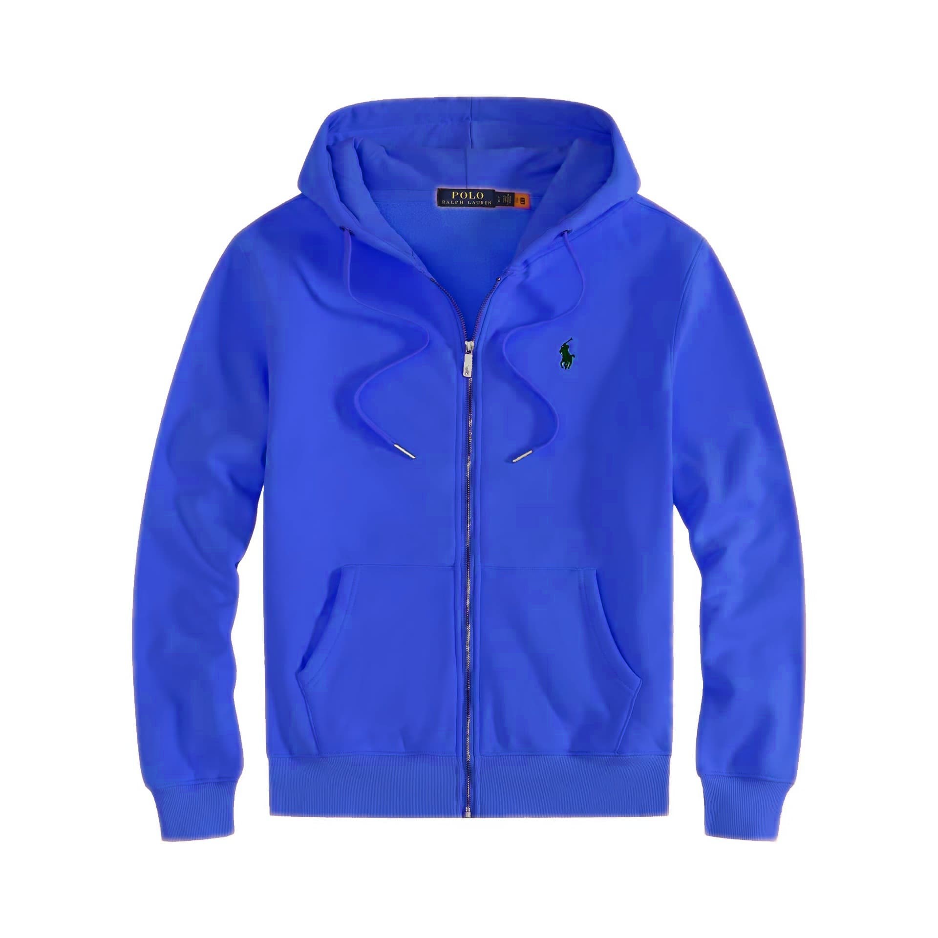 Cardigan à capuche en polaire doublée pour poney, veste polo ample brodée avec fermeture éclair, grande taille, automne-hiver