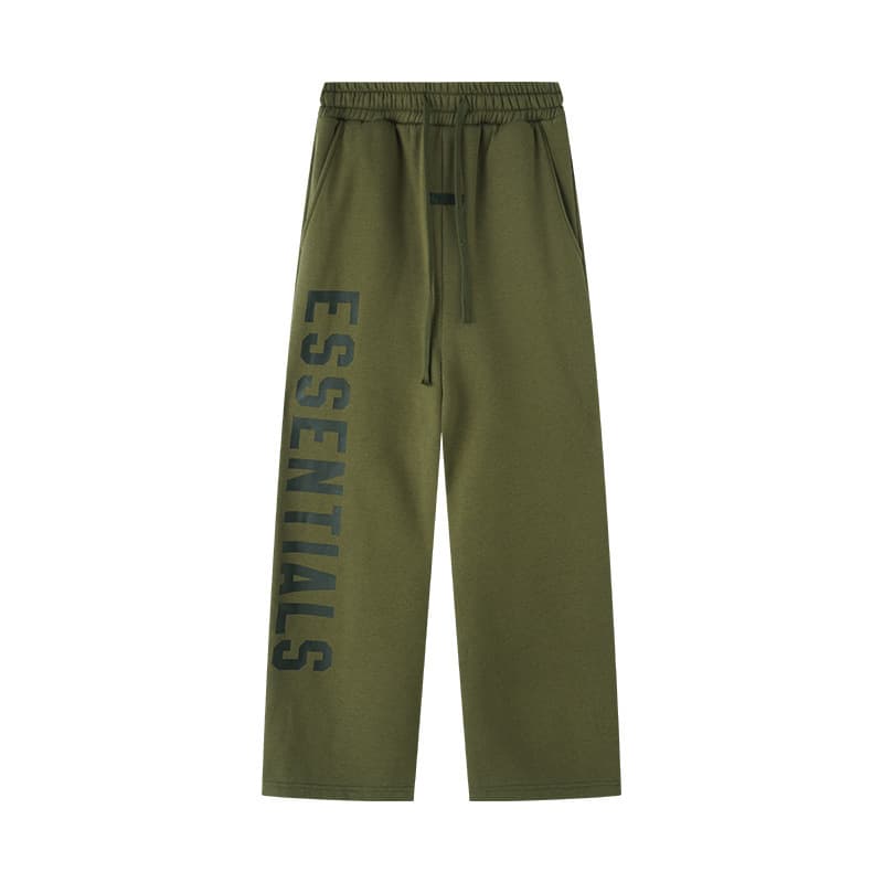 Sweat-shirt ample à double ligne FOG ESSENTIALS Saison 8 avec lettres floquées au dos, en éponge à capuche
