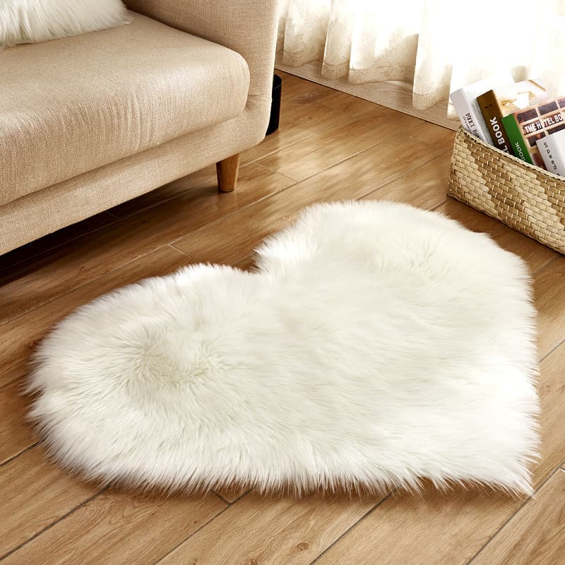 Heart Rug, Gift For Mother's Day, Heart Shaped Rug, Fluffy Rugs, Shag Mats For Bedroom Living Room, Love Coquette Room Decor