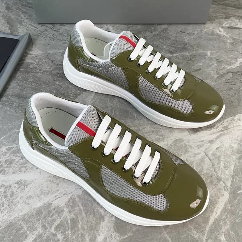 Chaussures de sport polyvalentes en cuir verni de haute qualité pour l'été 25, nouvelle collection Americas Cup P Home