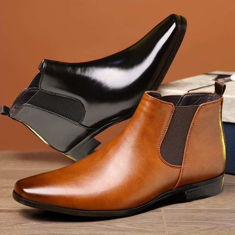 Men's Boots Pointed Shoes Men's Shoes Short Boots Vintage Martin Boots Men's