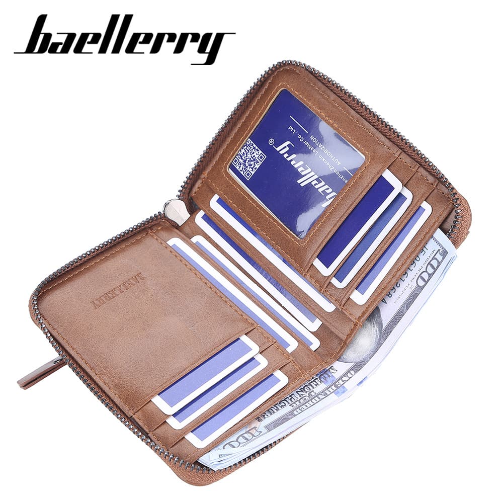 Wallet Horizontal Zipper Retro Card Holder Youth Fashion Coin Purse