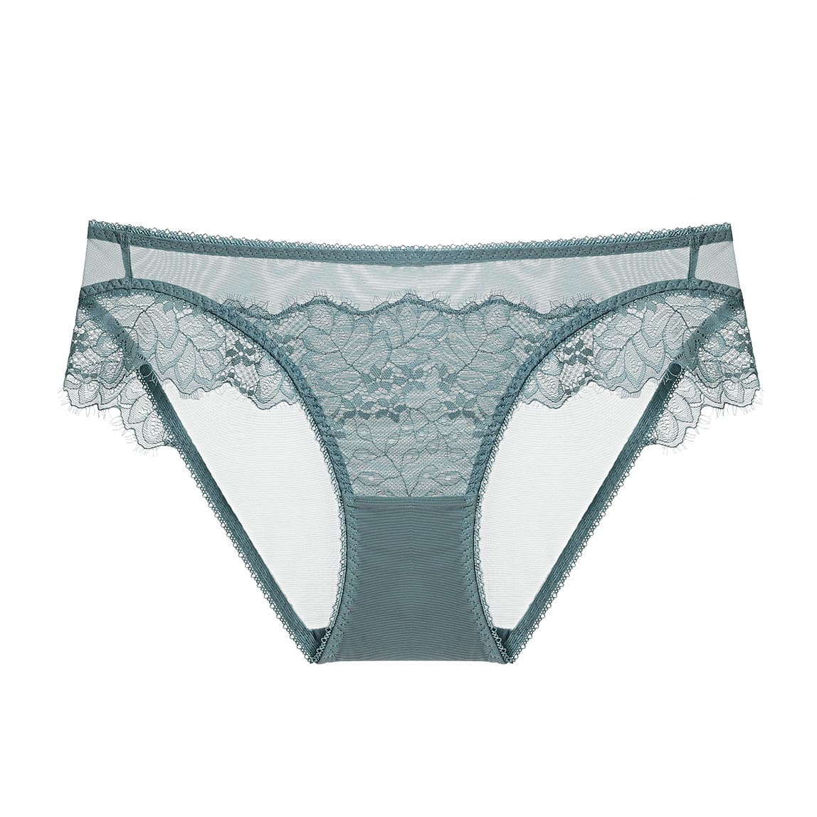 Romantic lace breathable comfortable sexy panties transparent plus size women