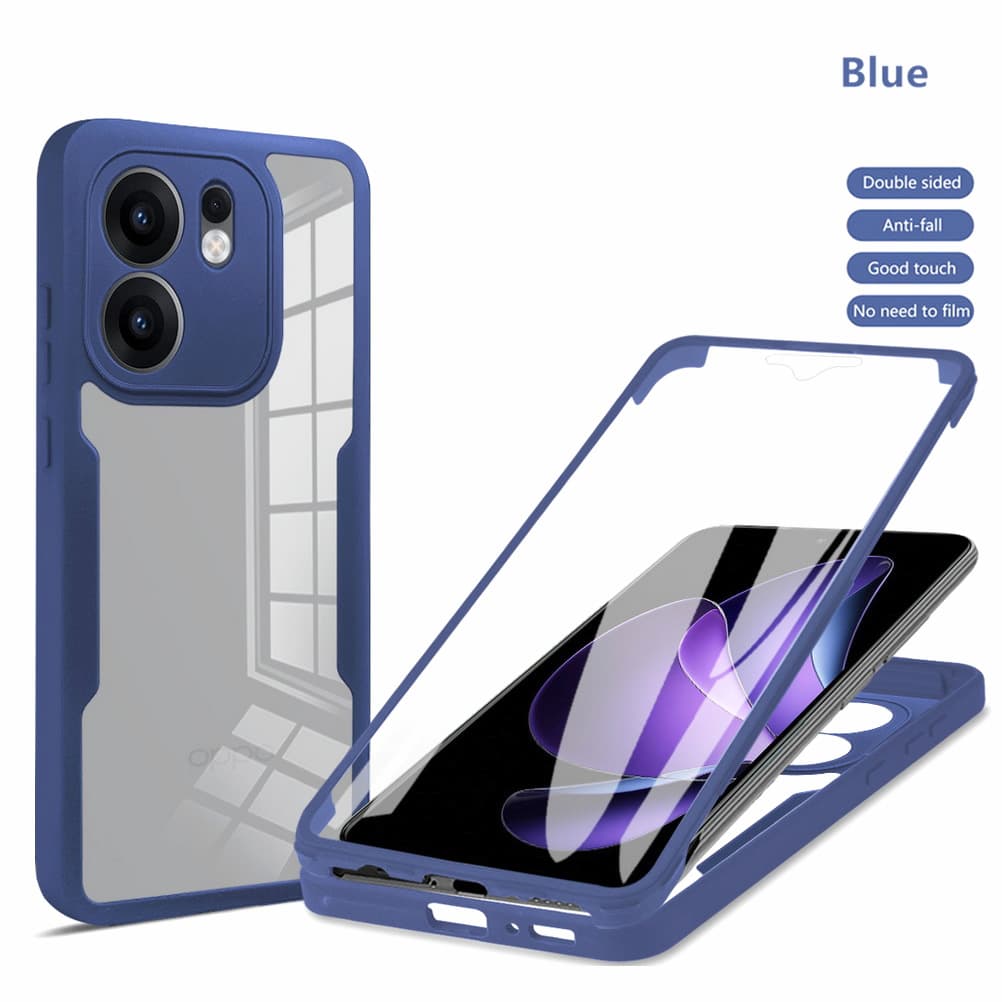 Fully Coverage Case For OPPO 13F Reno13 Reno 12F 12 Pro 12Fs Double Protect Shield Full Cover