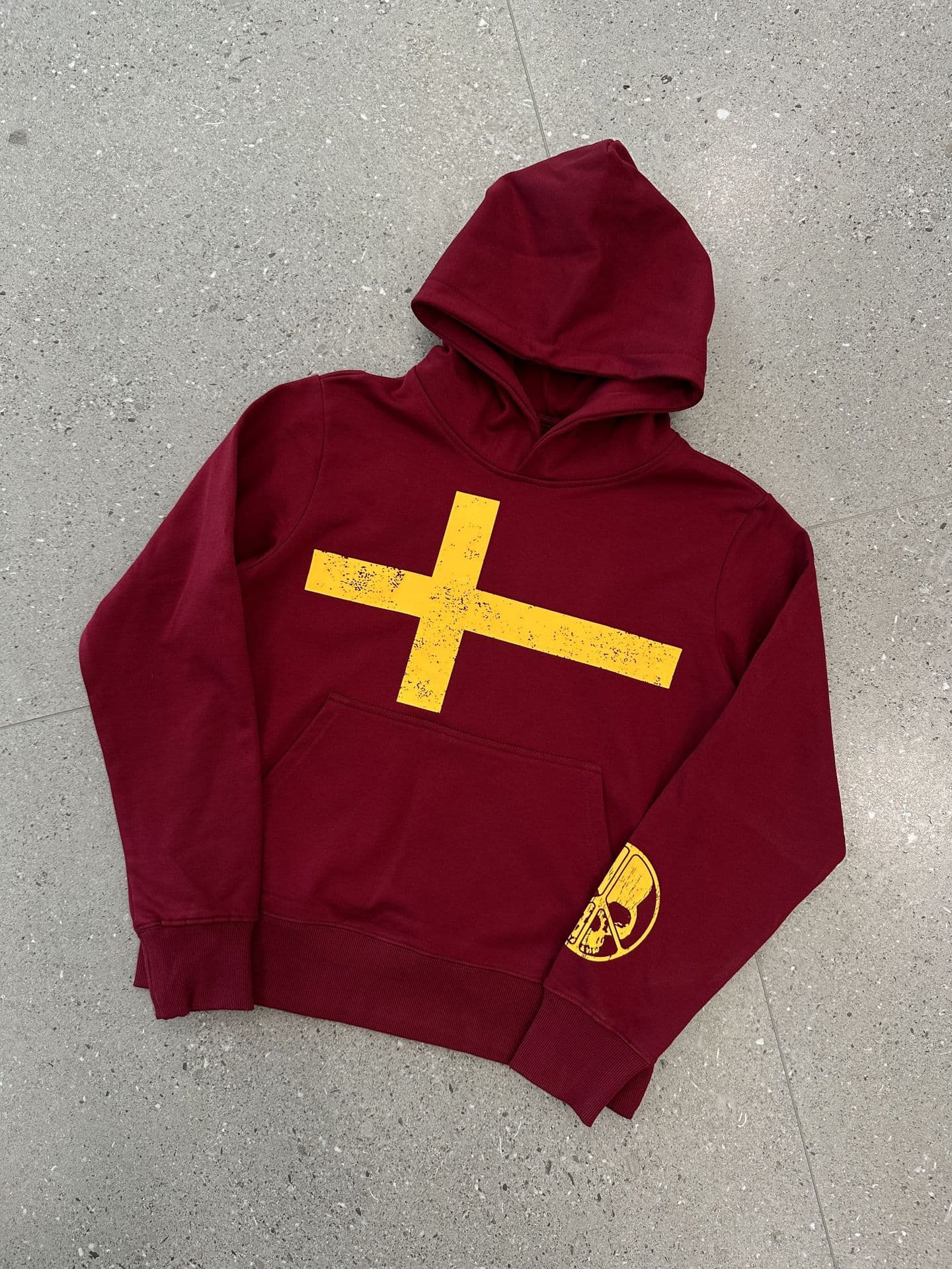Sweat à capuche homme tendance « Peace in War », épais et de haute qualité, imprimé Yin Yang, style streetwear américain.