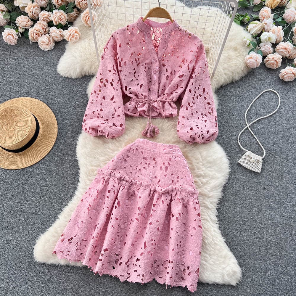 Women's fashion fashion chic chic chic two piece suit