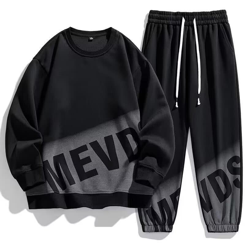 Man's Clothing Men's Sportswear Suit Men's Crewneck Pullover Sweatshirt Trousers Tracksuit