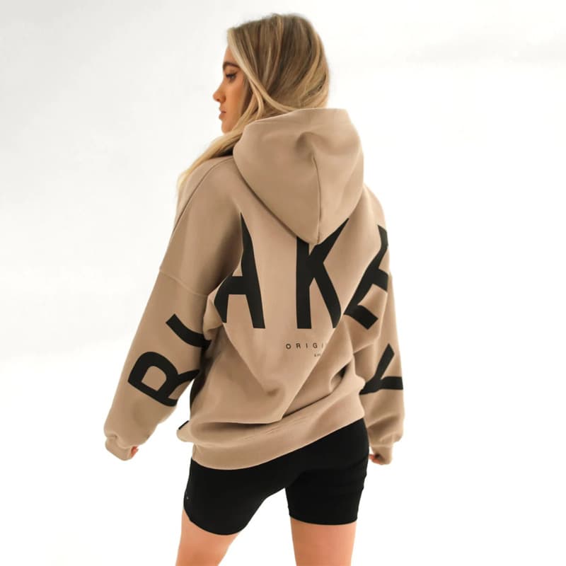Sweat à capuche ample à manches longues pour femmes