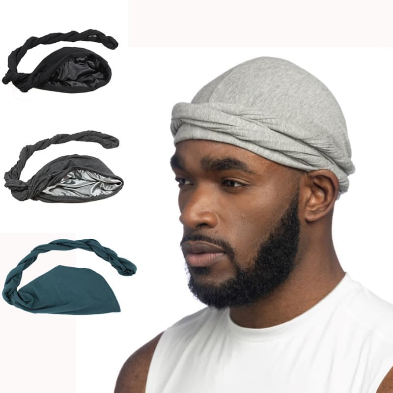 ethnic men's turban hats new elastic baotou cap Indian hat