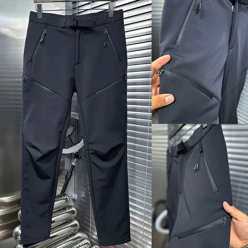 Men's Clothing Casual Pants Autumn And Winter New Style Fashionable All Match Outdoor Windproof Sports Soft Shell Multi Pocket Straight Assault Pants