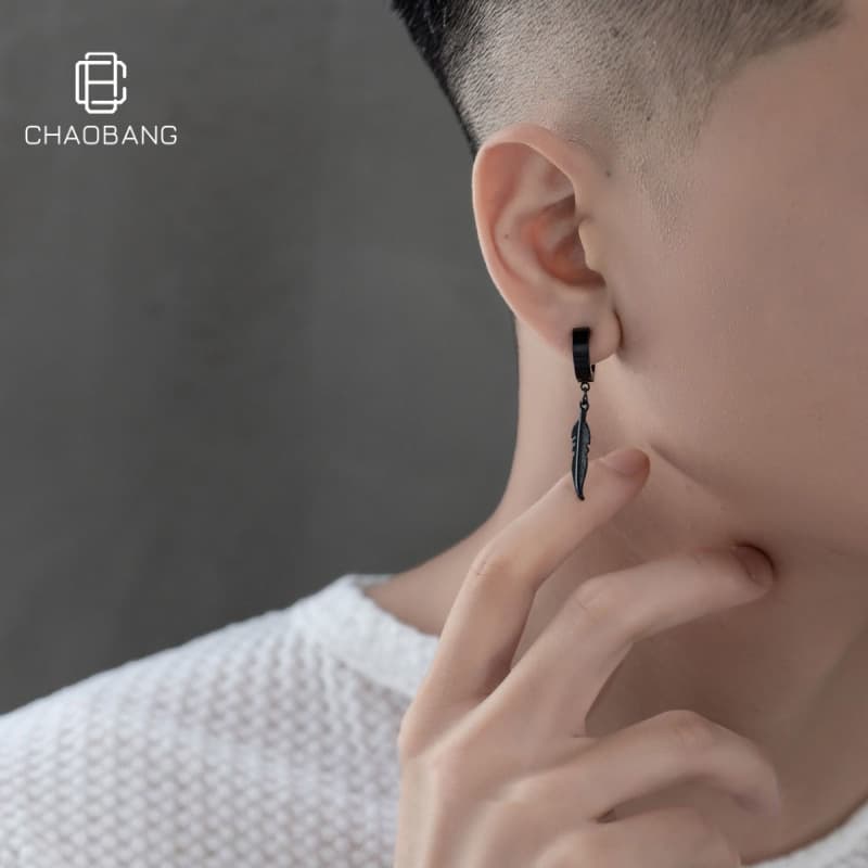 Clip Earrings Men's Personalized Ear Clips Without Piercings, High End Niche Trendy Men, No Need To Pierce The Ears