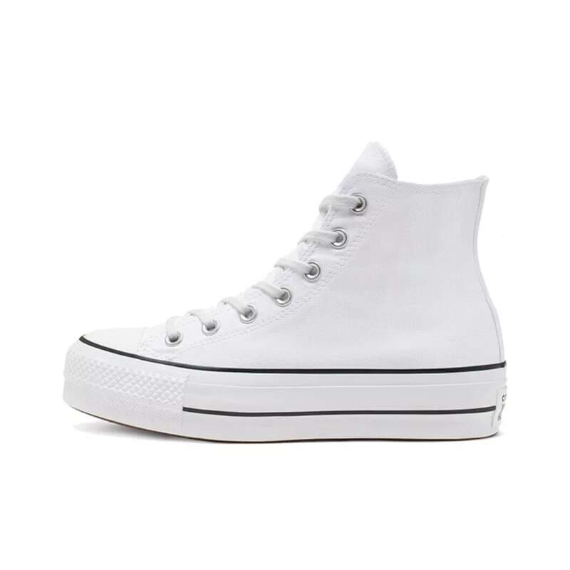 Conver Chuck All Star Canvas Chaussures décontractées augmentant la hauteur des femmes Whire 35-40