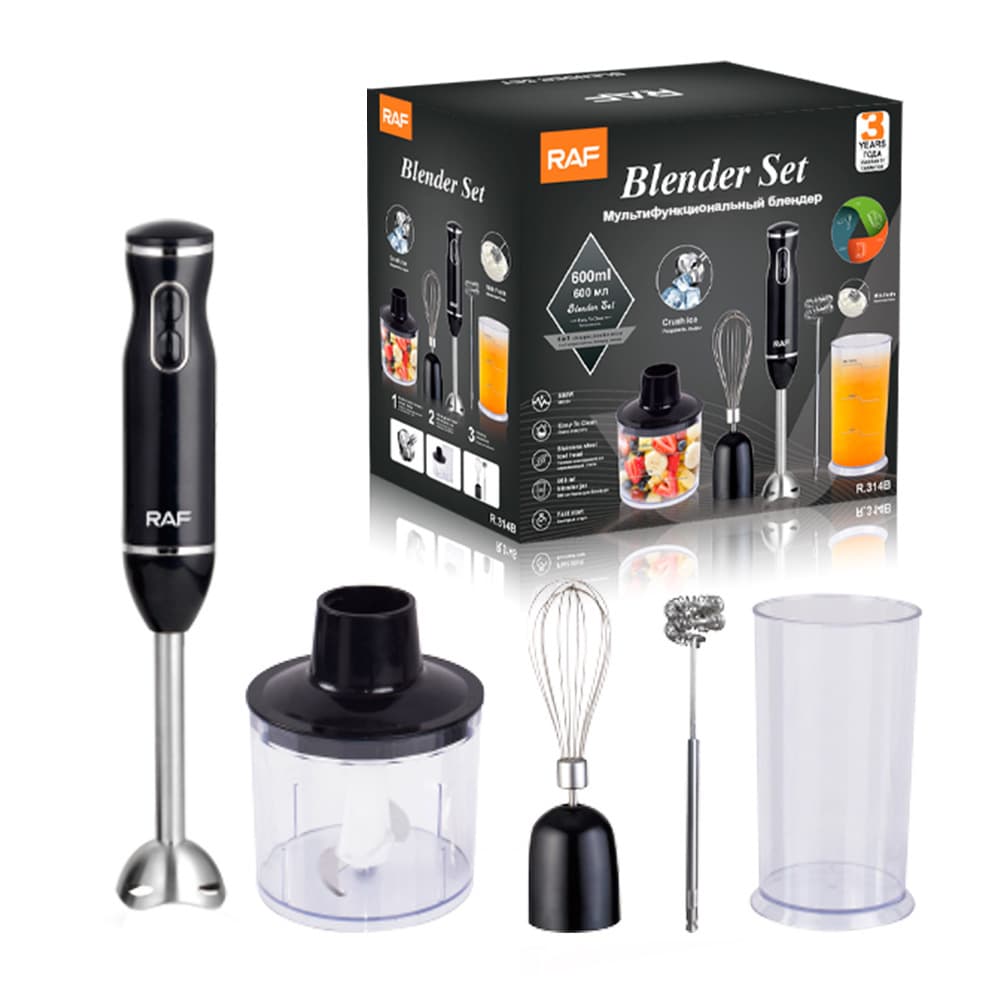 5-in-1 Multi-Function Hand Blender – Baby Food, Juicing, Meat Grinding, Egg Whisk & Garlic Peeling, 2-Speed Control, 1000W Power, EU/UK/AU Plug