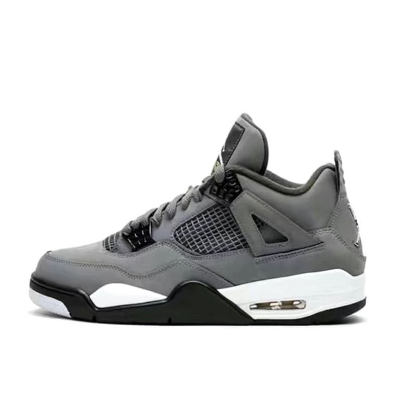 Chaussures de basket-ball 4s Bred chaussures de sport métalliques blanc noir ciment chat royauté champignon hommes formateur rétro 4 femmes chauss