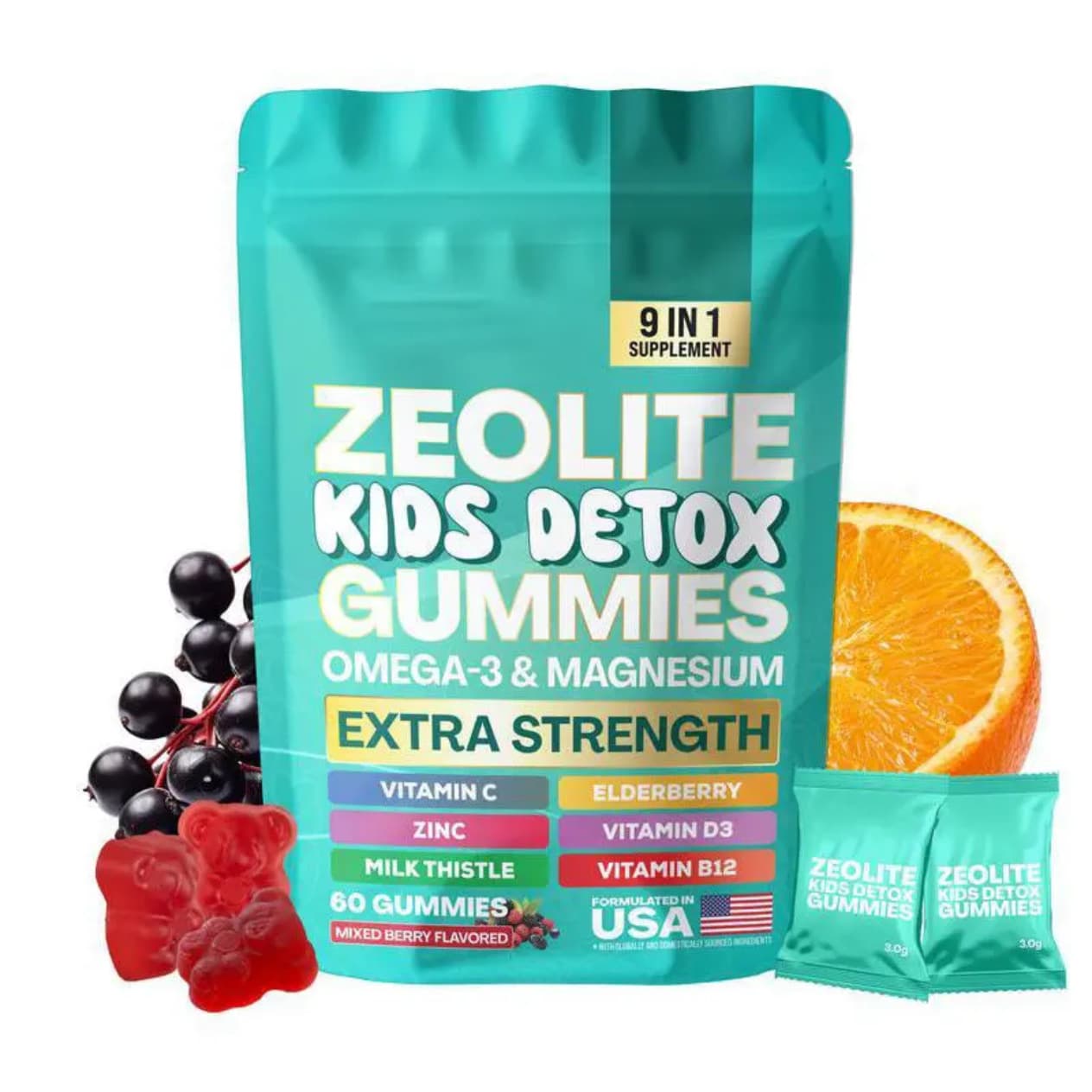 Maintenance Healthy Authentic Zeolite Kids Gummies 60 Pieces In Stock, Available For OEM