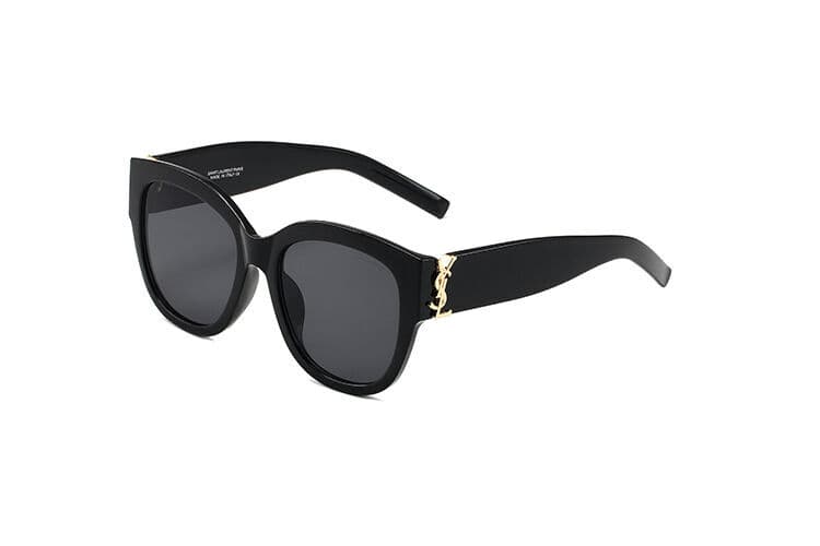 Nouvelles lunettes de soleil haut de gamme, monture large, style œil de chat, protection solaire, tendance.