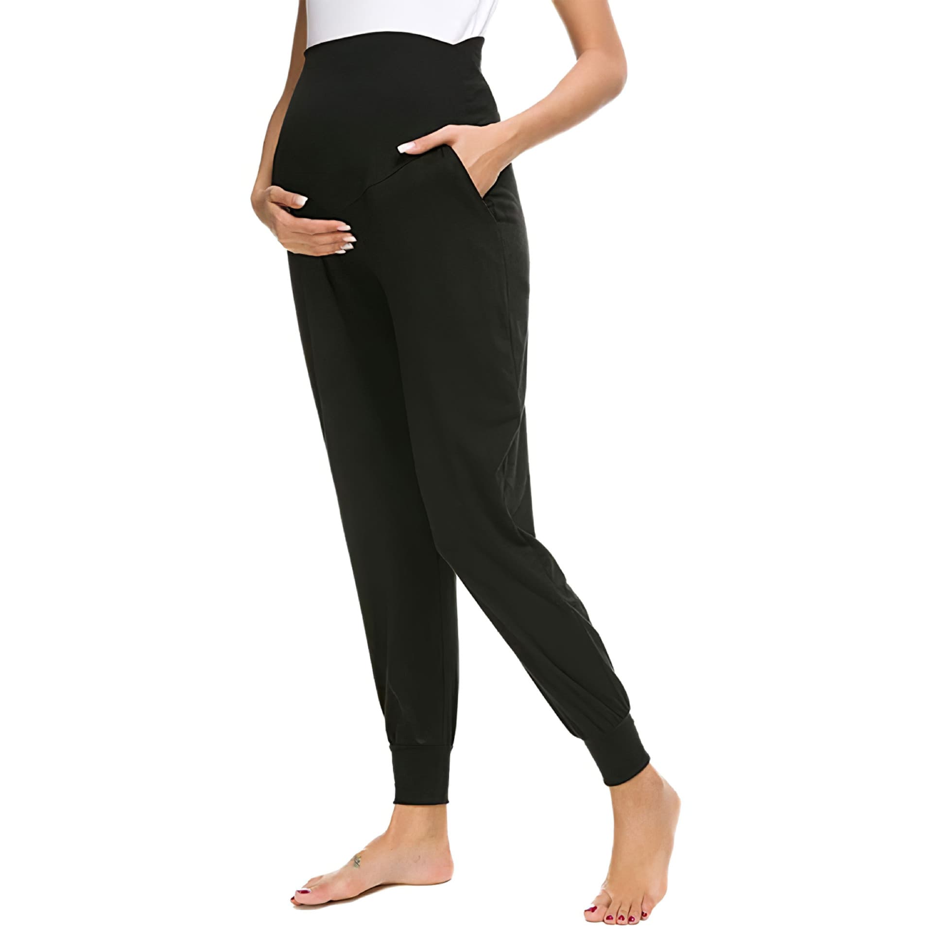Family matching women's maternity pants