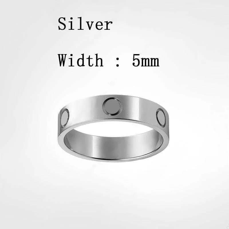 Bague Nail Love pour femme, bague classique de luxe en or pour l'amour et le mariage, avec pochette rouge, inaltérable et hypoallergénique.