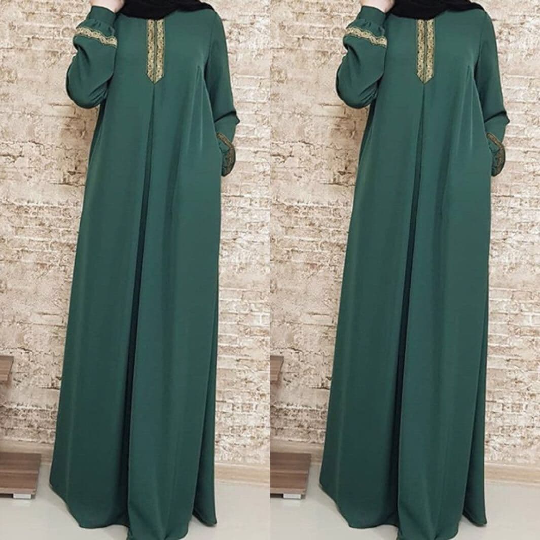 Robe longue ample imprimée de style ethnique pour femmes, boutique