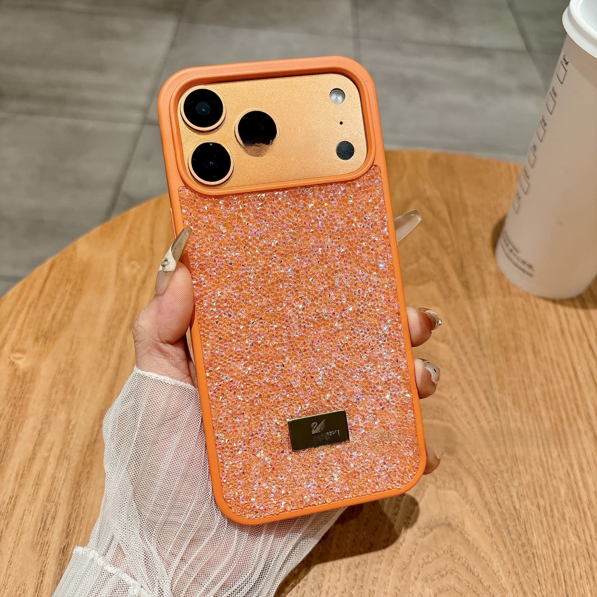 Étui de protection de luxe orné de strass pour iPhone Pro Max, best-seller international haut de gamme Apple, étui pliable de luxe pour téléphon