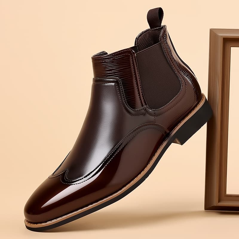 Chelsea Boots for Men Luxury Retro Men Ankle Boot Classic Business Dress Shoes designer British Style High-top Casual Shoes Male