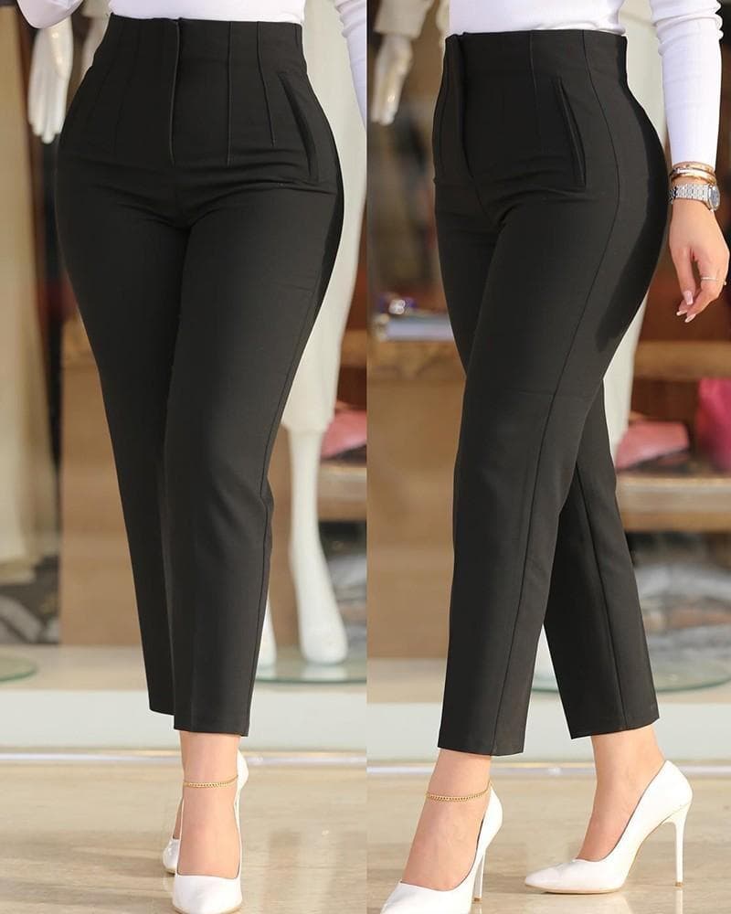 Women's casual solid color stylish pants