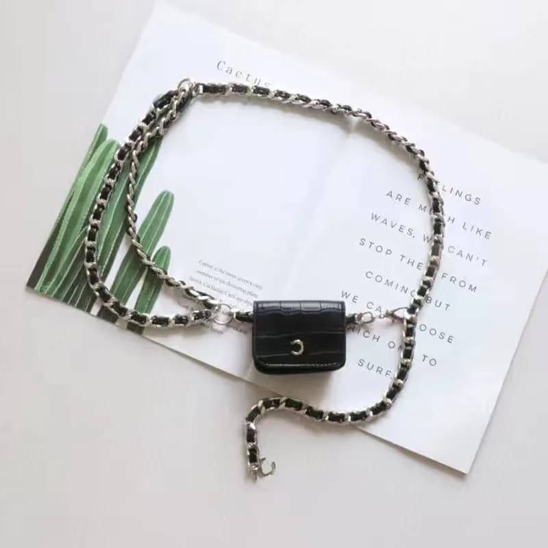 Women Gold Chains Fashion Designers Belt Link Waist Chain Womens Metal Alloy Dress Accessories Waistband Girdle Belts