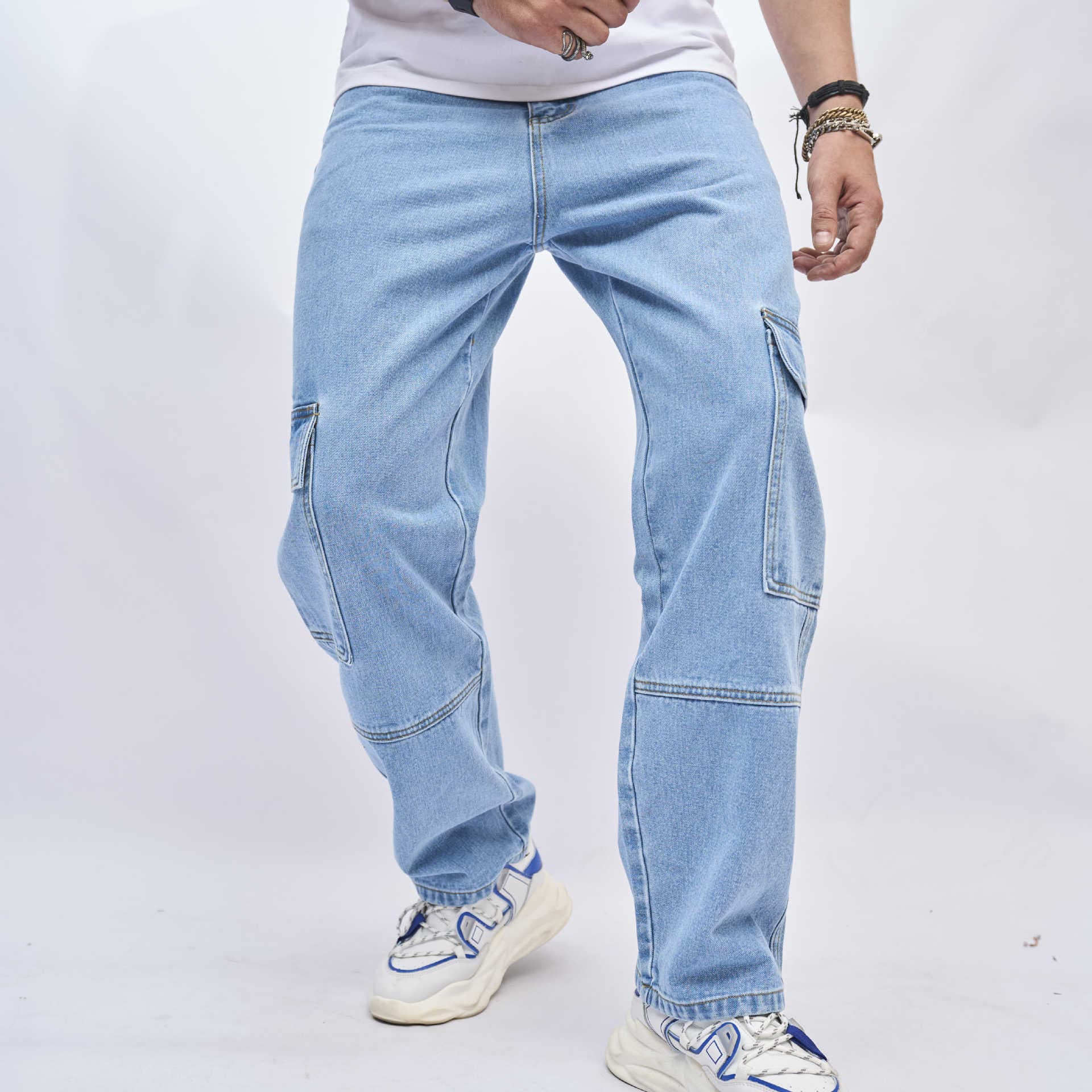Men's American Trendy Loose Pants High Street Wide Leg Pants
