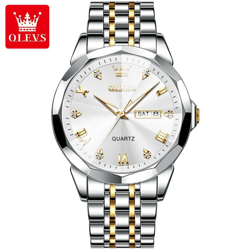 2023 New Hot Selling Watch Business Fashion Dual Calendar Multifunctional Business Men's Quartz Watch Waterproof Men's Watch