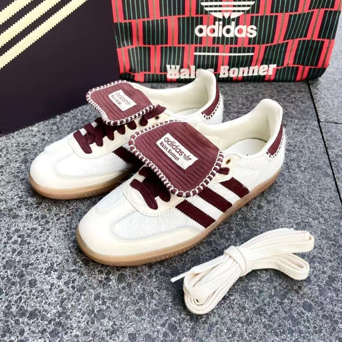 Baskets German Samba Shell Toe, Strawberry Bear, Gasp, style rétro, polyvalentes