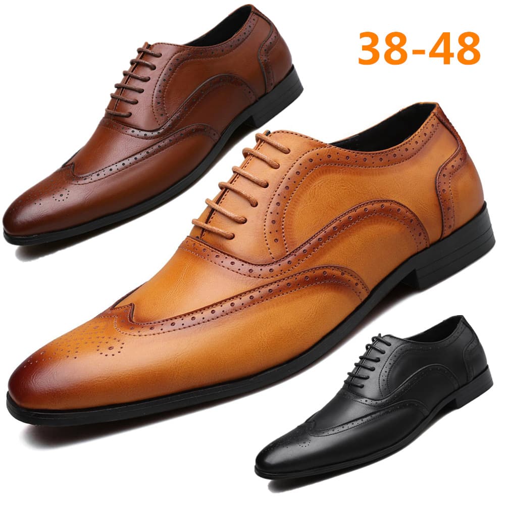 New men's plus-size dress shoes Fashion Brogues for men