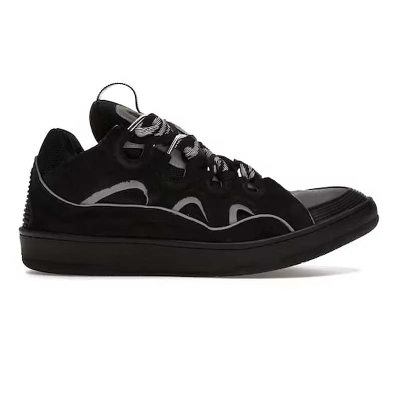 Baskets à plateforme pour homme et femme, chaussures de sport décontractées, noires, avec boîte