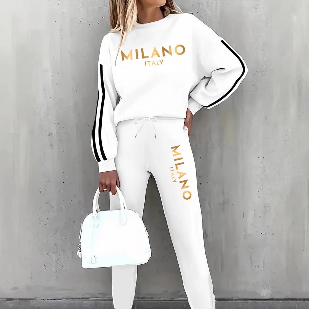 Unisex Streetwear Hoodie & Jogger Set – Oversized Letter Print, Anti-Pill Brushed Polyester (S-XXL Berlin Urban Aesthetic)