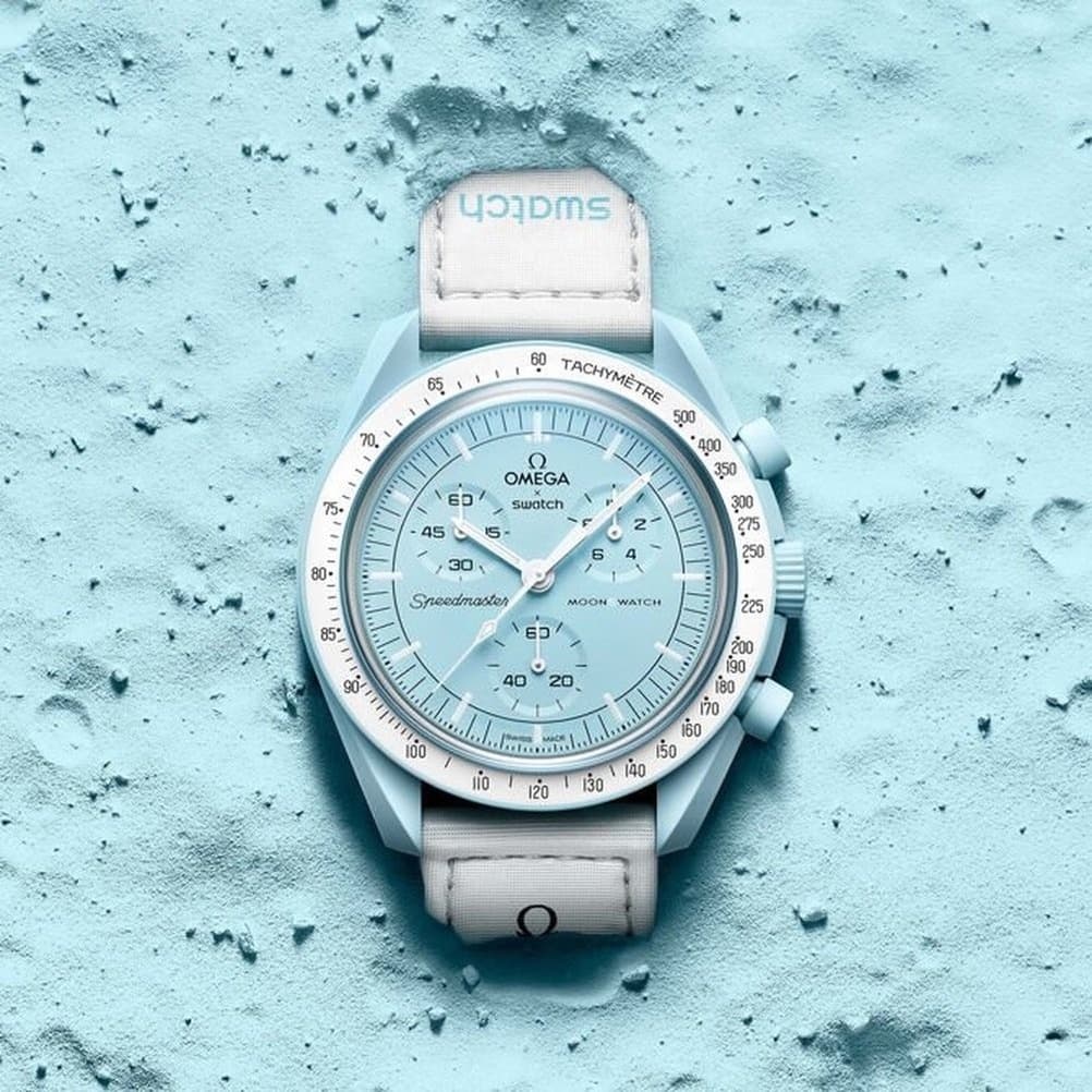 Omega hommes Swatch planète série Sport mode lune mercure tendance affaires Quartz bracelet en nylon montres