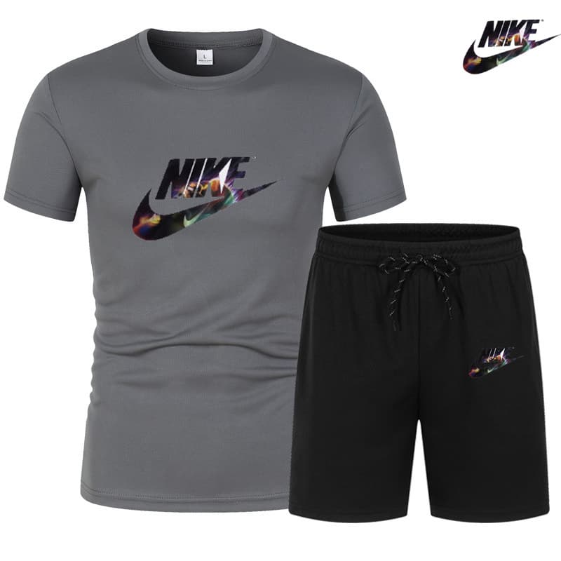 2024 Tendance d'été Vêtements pour hommes T-shirt à manches courtes + short à cinq points Ensemble 2 pièces Survêtement Mode Jogging Casual En