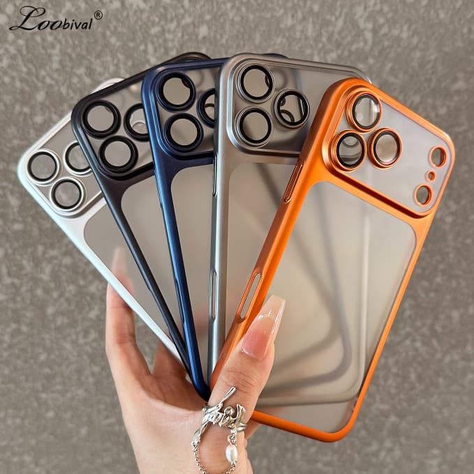 17Pro Plating Hard PC Matte Business Case For Iphone 17 Pro Max Air Promax Camera Film Protection Ultra Slim Cover