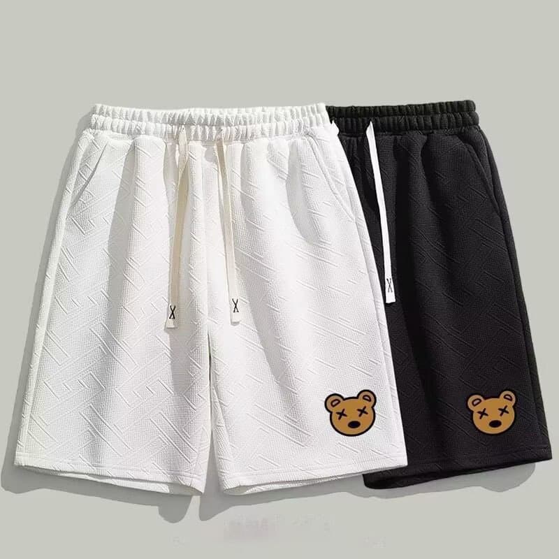Men's Clothing Thin Casual Cute Printed Shorts Knee Length Loose Pants Quick Drying Sports Ice Silk Casual Shorts